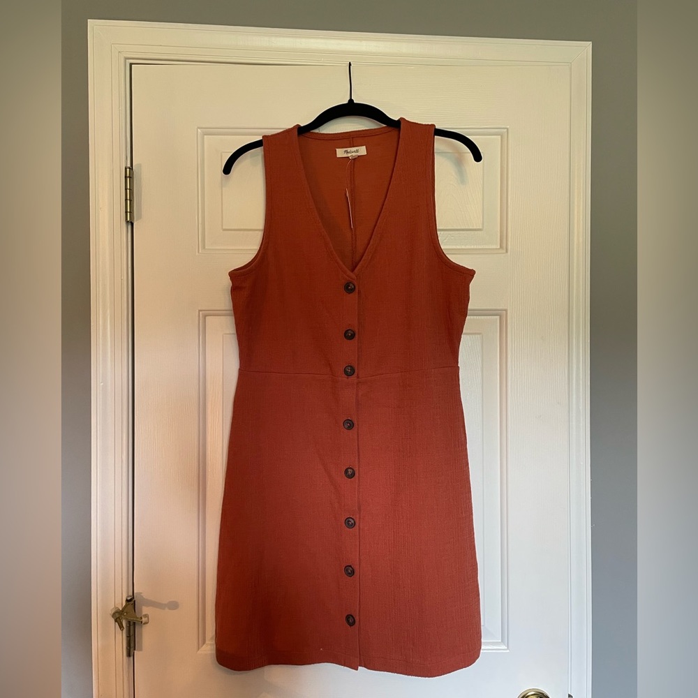 Women’s Madewell Burnt Orange Mini Dress Size Medium